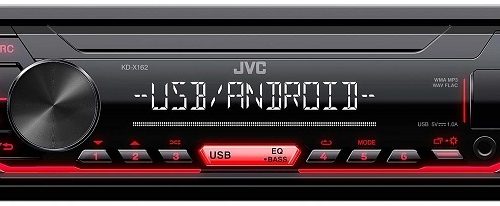 JVC KD-X162 Mechanika nélküli autórádió USB bemenettel