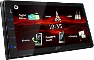 JVC KW-M180DBT Autós 2 DIN méretű multimédia központ, Android tükrözéssel, Bluetooth, DAB+/FM rádió, USB...
